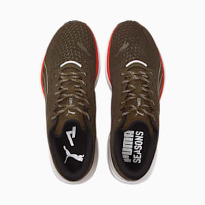 Deviate NITRO 2 WTR Running Shoes Men, Deep Olive-Salmon