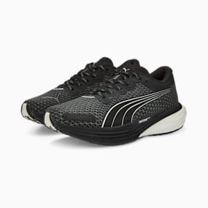 Deviate Nitro 2 Winterised Women's Running Shoes, Puma Black-Metallic Silver, extralarge-IND