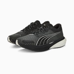 ウィメンズ ディヴィエイト ニトロ 2 ウィンター ランニングシューズ, Puma Black-Metallic Silver