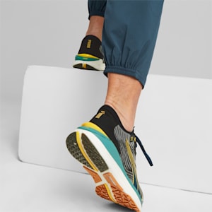 Electrify Nitro 2 First Mile Men's Running Shoes, PUMA Black-Dark Night-Fresh Pear