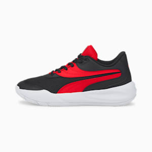 Triple Youth Basketball Shoes, Puma Black-High Risk Red