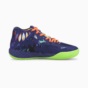 MB.01 Galaxy Basketball Shoes Big Kids, Elektro Blue-Green Gecko