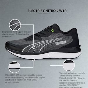 Electrify Nitro 2 Winterised Men's Running Shoes, Puma Black-Metallic Silver