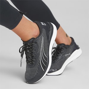 Electrify NITRO 2 WTR Running Shoes Women, Puma Black-Metallic Silver
