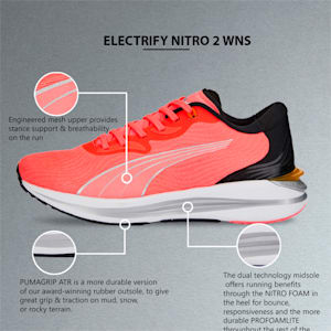 Electrify NITRO 2 Running Shoes Women, Sunset Glow-Puma Black-Metallic Silver