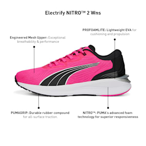 Electrify NITRO™ 2 Women's Running Shoes, Ravish-PUMA Black-PUMA Silver, extralarge-IND