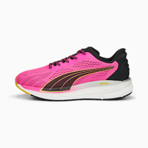 Magnify NITRO Surge Running Shoes Women, Ravish-PUMA Black-Fresh Pear