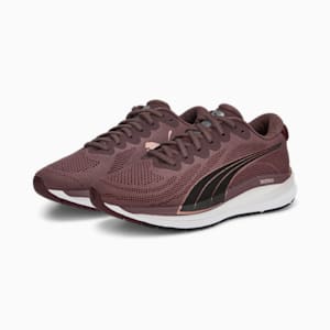 Zapatos para correr tejidos Magnify NITRO para mujer, Dusty Plum-Rose Gold
