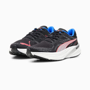 Magnify NITRO 2 Men's Running Shoes, PUMA Black-Fire Orchid-Ultra Blue, extralarge-IND