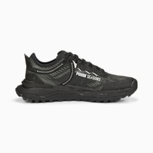 メンズ ヴォヤージ ニトロ 2 ランニングシューズ, Puma Black-Metallic Silver