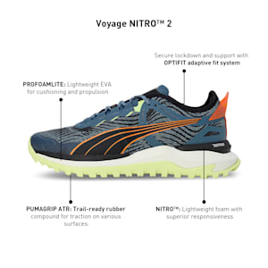 Voyage NITRO™ 2 Men's Trail Running Shoes, Blue Wash-Orange Brick-Puma Black, extralarge-IND