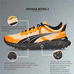 Voyage NITRO 2 Running Shoes Men, Orange Brick-Puma Black