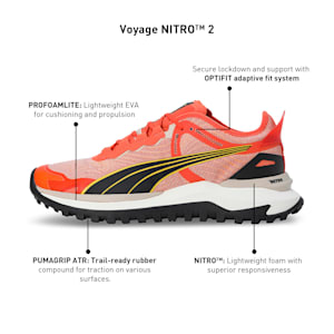 Voyage NITRO™ 2 Men's Trail Running Shoes, Chili Powder-PUMA Black-Fresh Pear, extralarge-IND