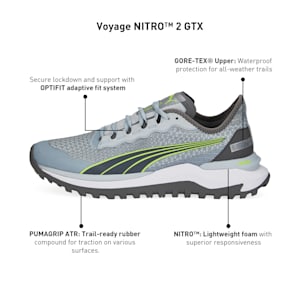 Voyage NITRO™ 2 GORE-TEX® Men's Trail Running Shoes, Platinum Gray-Puma Black-Deep Olive, extralarge-IND