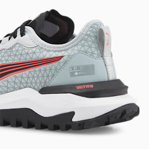 Voyage NITRO 2 GORE-TEX® Women's Running Shoes, Platinum Gray-Puma Black-Salmon