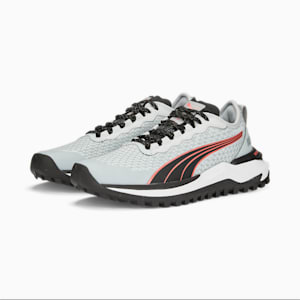 ウィメンズ GORE-TEX ヴォヤージ ニトロ 2 ランニングシューズ, Platinum Gray-Puma Black-Salmon