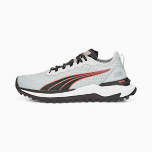 ウィメンズ GORE-TEX ヴォヤージ ニトロ 2 ランニングシューズ, Platinum Gray-Puma Black-Salmon