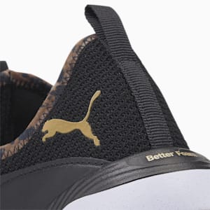 Better Foam Adore Safari Glam Women's Running Shoes, Puma Black-Puma Team Gold
