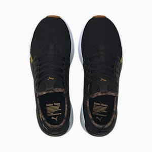Better Foam Adore Safari Glam Women's Running Shoes, Puma Black-Puma Team Gold