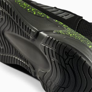 Zapatos para correr Softride Premier sin cordones para hombre, CASTLEROCK-Puma Black-Lime Squeeze