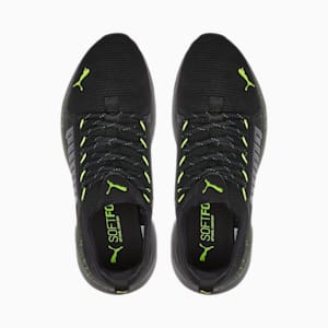 Zapatos para correr Softride Premier sin cordones para hombre, CASTLEROCK-Puma Black-Lime Squeeze