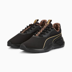 Lex Safari Glam Women's Training Shoes, Puma Black-Puma Team Gold