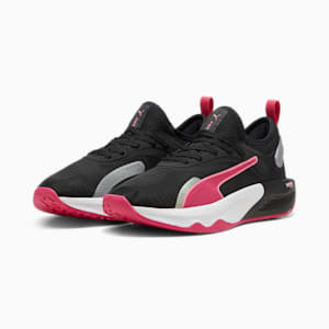 Tenis de entrenamiento PWR XX NITRO para mujer, PUMA Black-Garnet Rose-Fast Pink, extralarge