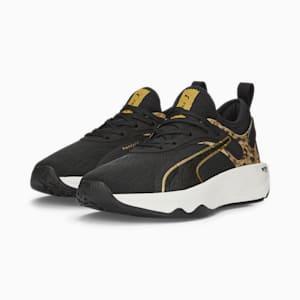 PWR XX NITRO™ Safari Glam Women's Training Shoes, Puma Black-Puma Team Gold, extralarge-IND