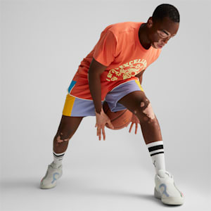 Rise NITRO Men's Basketball Shoes, Glacier Gray-Sunset Pink