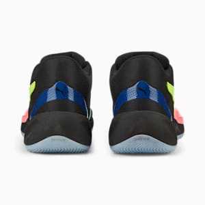 Rise NITRO Basketball Shoes, Puma Black-Sunset Glow, extralarge-IND