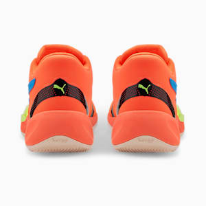 Rise Nitro Unisex Basketball Shoes, Fiery Coral-Lime Squeeze