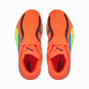 Rise NITRO Unisex Basketball Shoes, Fiery Coral-Lime Squeeze, extralarge-IND