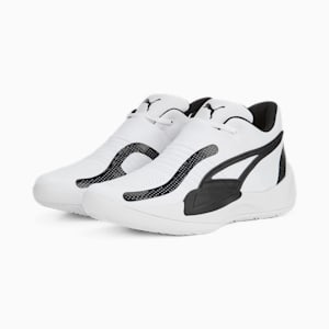 Rise NITRO Basketball Shoes, Puma White-Puma Black