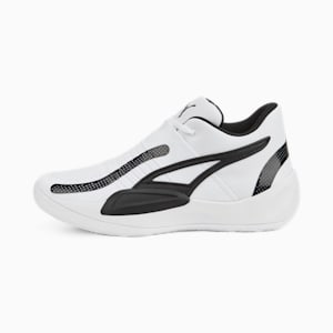 Rise NITRO Basketball Shoes, Puma White-Puma Black