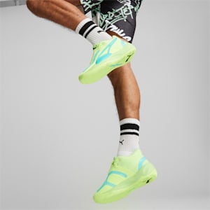 Rise NITRO™ Men's Basketball Shoes, Fast Yellow-Electric Peppermint, extralarge