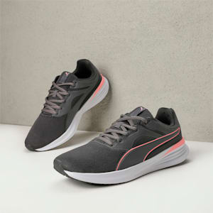 Transport Unisex Running Shoes, Dark Coal-Koral Ice, extralarge-IND