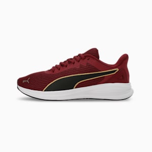 Transport Modern Unisex Running Shoes, Dark Jasper-PUMA Black-Gold, extralarge-IND