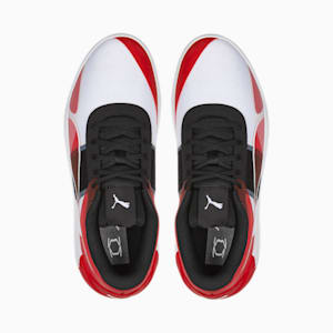 Fusion Nitro Team Basketball Shoes, Puma White-High Risk Red