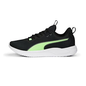 Resolve Modern Running Shoes, PUMA Black-Fizzy Lime-PUMA White, extralarge-IND