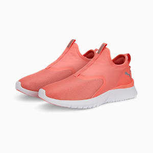 Remedie Slip-On Women's Running Shoes, Carnation Pink-Puma White-PUMA Silver, extralarge-IND