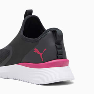 Remedie Slip-On Women's Running Shoes, PUMA Black-PUMA White-Pinktastic, extralarge-IND