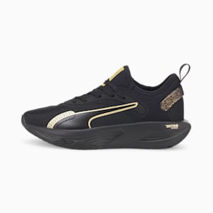 PWR XX NITRO Deco Glam Women's Training Shoes, Puma Black-Puma Team Gold, extralarge-IND