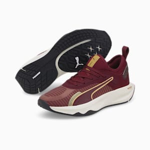 PWR XX NITRO™ Deco Glam Women's Training Shoes, Aubergine-Puma Team Gold, extralarge-IND