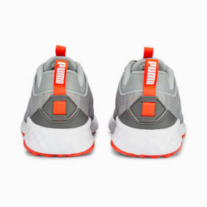FUSION Pro Golf Shoes Men, Cool Mid Gray-PUMA Silver-Red Blast