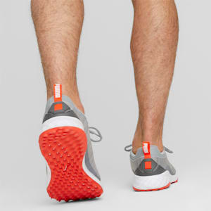 FUSION Pro Golf Shoes Men, Cool Mid Gray-PUMA Silver-Red Blast