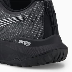 Zapatos para correr Fast-Trac NITRO para hombre, Puma Black-Metallic Silver