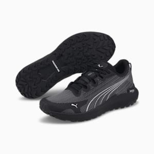 Fast-Trac NITRO™ Men's Trail Running Shoes, Puma Black-Metallic Silver, extralarge-IND