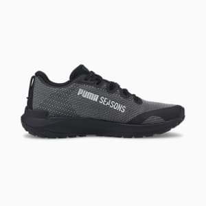 Zapatos para correr Fast-Trac NITRO para hombre, Puma Black-Metallic Silver