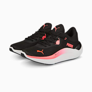 SOFTRIDE Pro Women's Running Shoes, Puma Black-Sunset Glow-Puma White, extralarge-IND