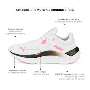 SOFTRIDE Pro Women's Running Shoes, Puma White-Sunset Pink-Puma Black, extralarge-IND